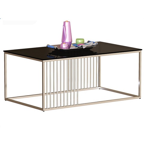 Bàn sofa Inox mặt kínhBSF604I