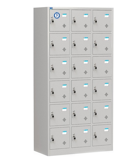 Tủ locker sắt 18 ngăn hòa phát TU986-3KP